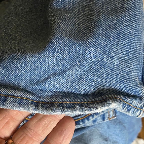 Levi’s Premium Denim 501 ‘93 Blue Jeans 36x30 lighter wash red tab cuff wear - Picture 11 of 11